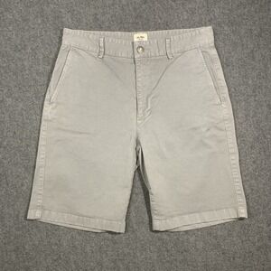 Flint And Tinder Shorts Mens 30 365 Chino 9" Gray Canvas Cotton Outdoor Preppy